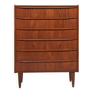 Commode danoise 6 tiroirs en teck