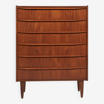 Midcentury danish chest of 6 drawers in teak 1960