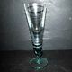 Vintage absinthe glass in blue blown glass H25cm