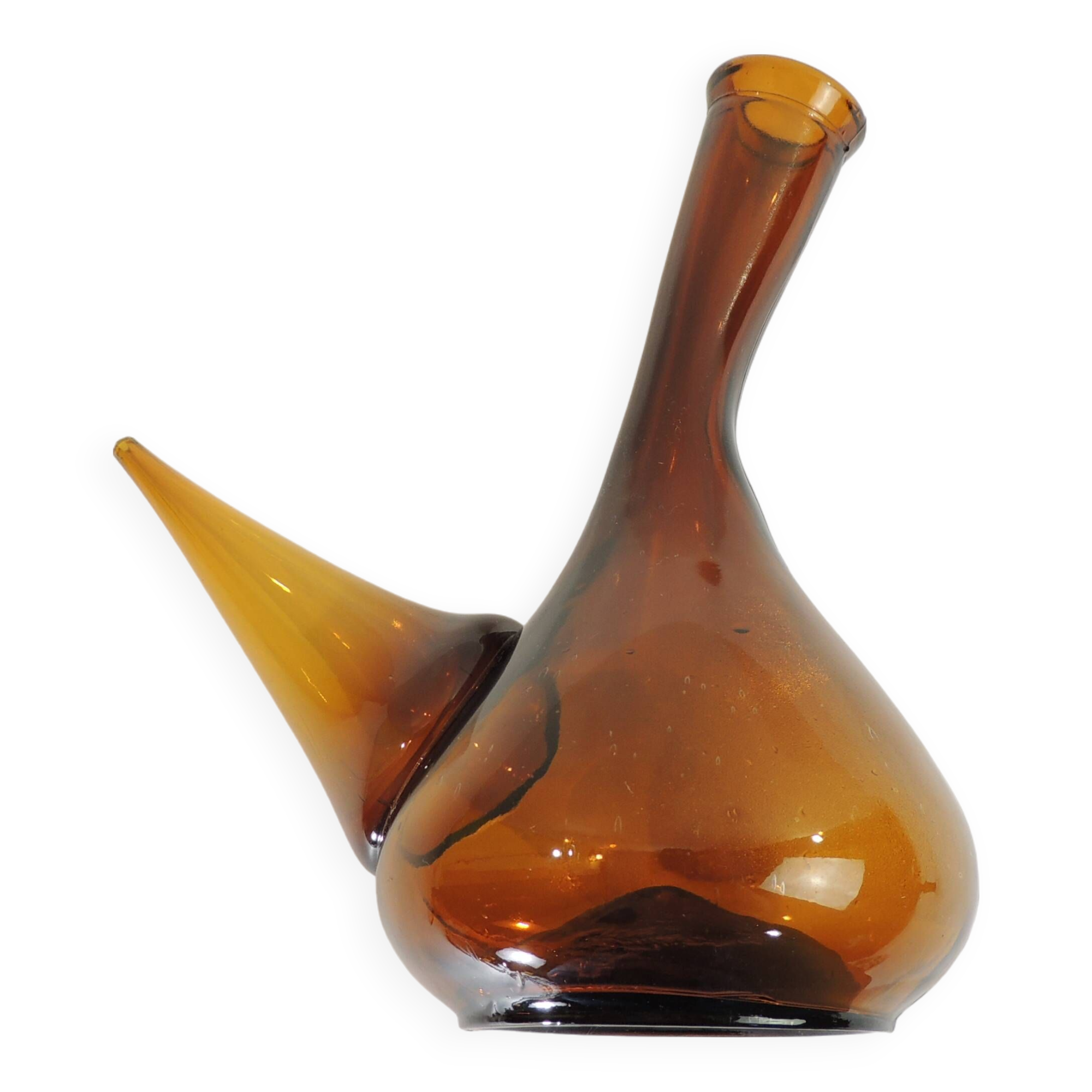 Porron verre soufflé/décanteur /carafe /pichet/vintage