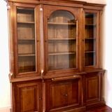 Directoire cherry wood bookcase