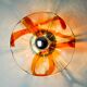 Fleur wall lamp by la Murina, orange murano glass, Italy, 1970