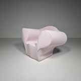 Pale pink chaise longue by Ron Arad for Moroso.