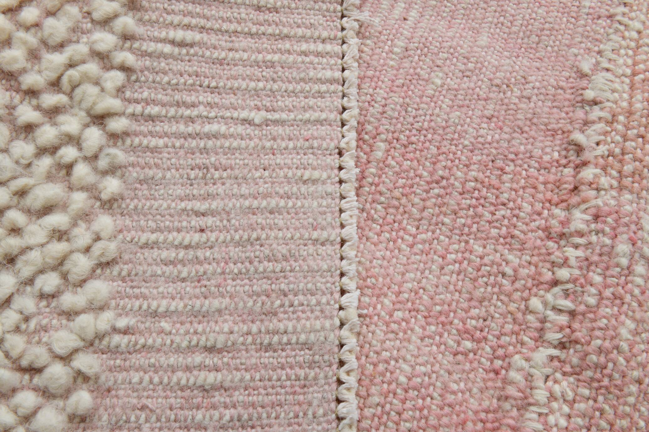 9x11 Pale Pink Large Kilim Rug, 265x329Cm
