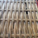 Rattan table with a red 50s