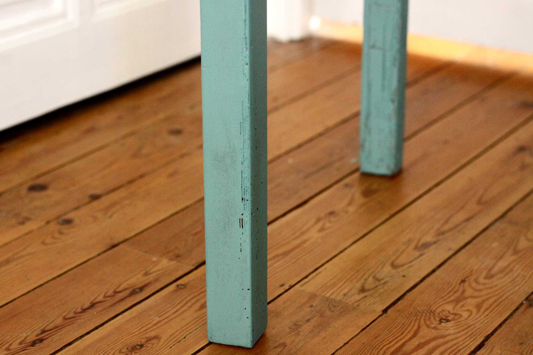 Patinoed wooden table