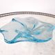 Vintage handcrafted Bullicante sky blue glass empty pocket