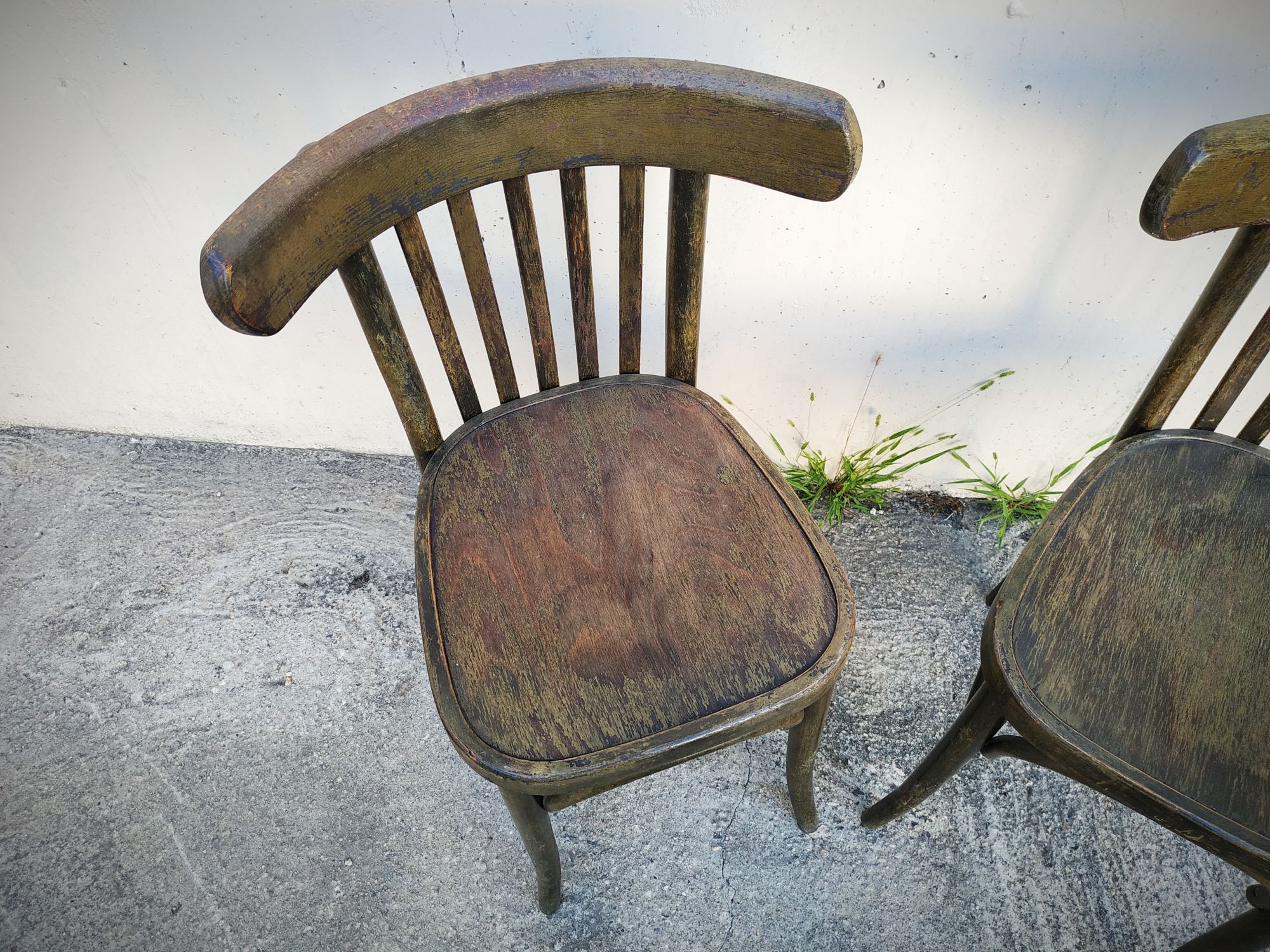 Pair of bistro chairs