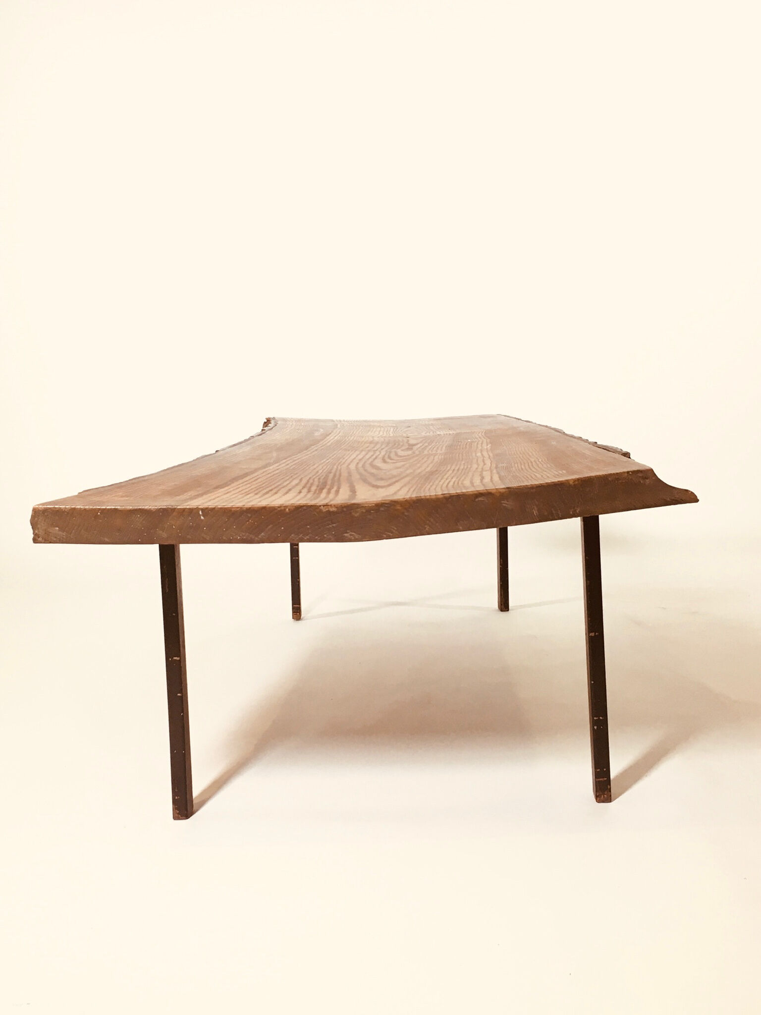 Table de salon en ronce de bois 1950's