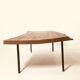 Table de salon en ronce de bois 1950's