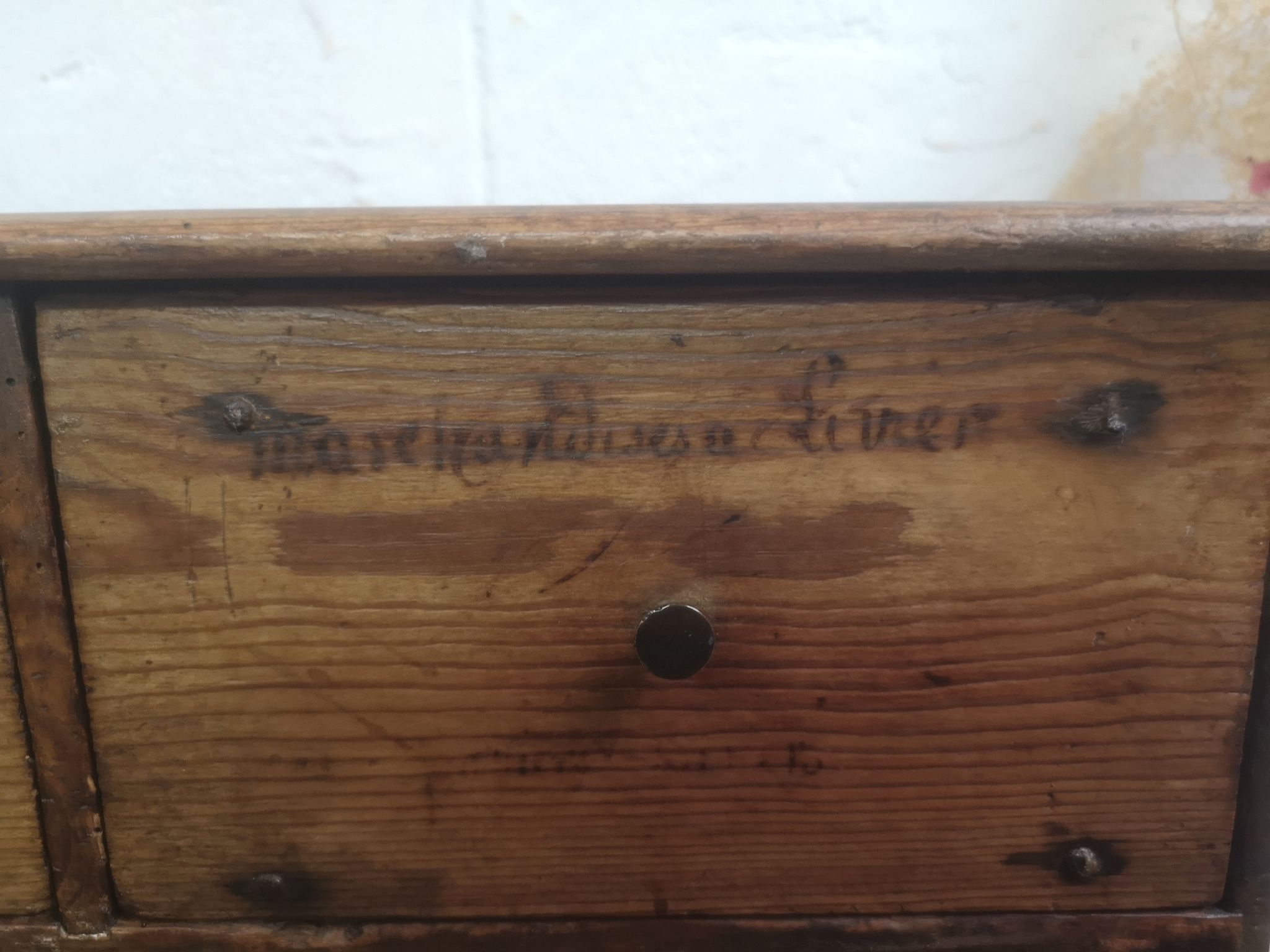Old cabinet drawer 20-30s loom wood workshop