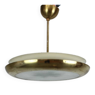 Bauhaus UFO pendant lamp by Josef Hurka for Napako, 1930s