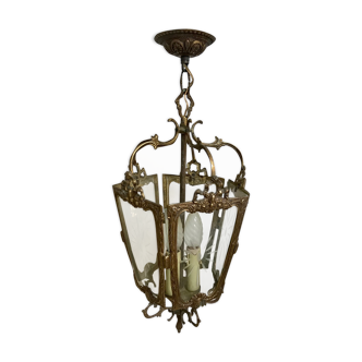 Golden bronze vestibule lantern