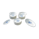 12 Old Soup Plates in Gien Earthenware - Rouen Decor