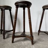 Oak bistro stools 1950