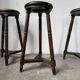Oak bistro stools 1950