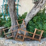 Asymmetrical shelf pairs in solid pine 70s