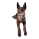 Chien couché émaillé