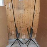 Pair of vintage floor lamps, magazine holders from the 50s