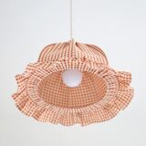 Suspended rounded dome with printed "vichy" Margaret frills.