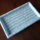 Blue bamboo imitation cake dish
