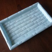 Blue bamboo imitation cake dish