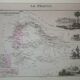 Old map of French Africa, Senegal 1861