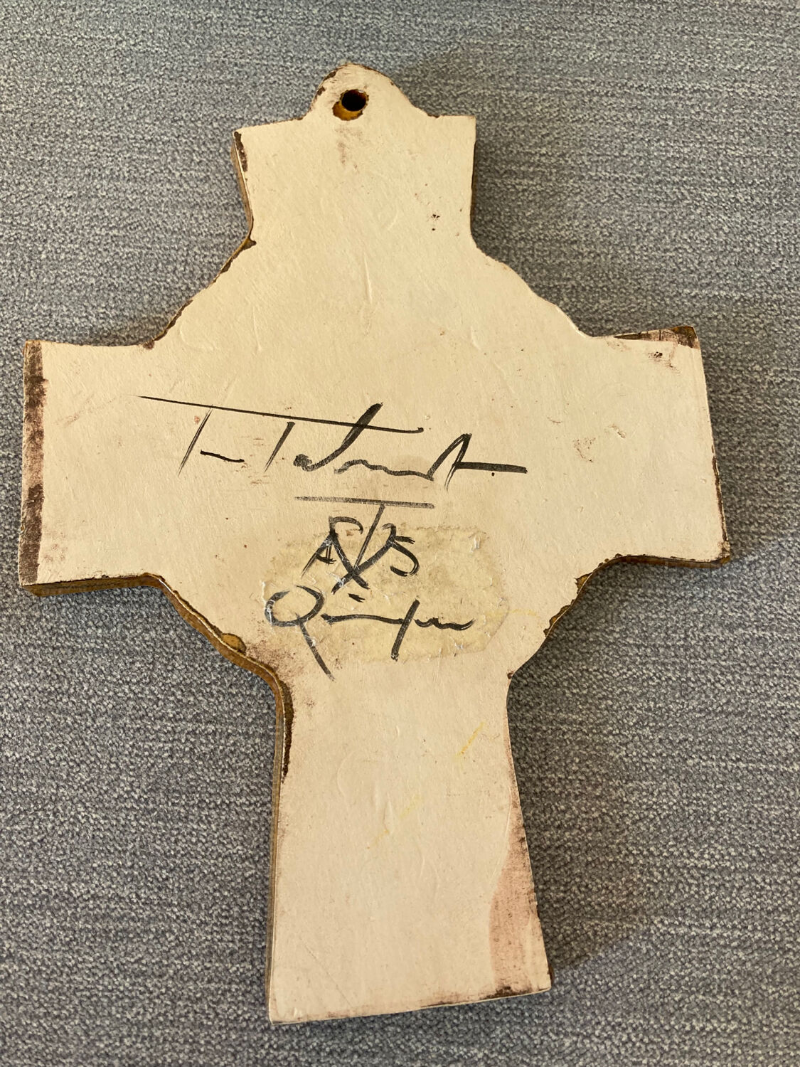 Celtic cross Jc Taburet in Quimper ceramic