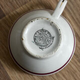 Vintage cup and saucer set Moulin des Loups Orchies