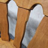 12 wooden bistro chairs, 1970