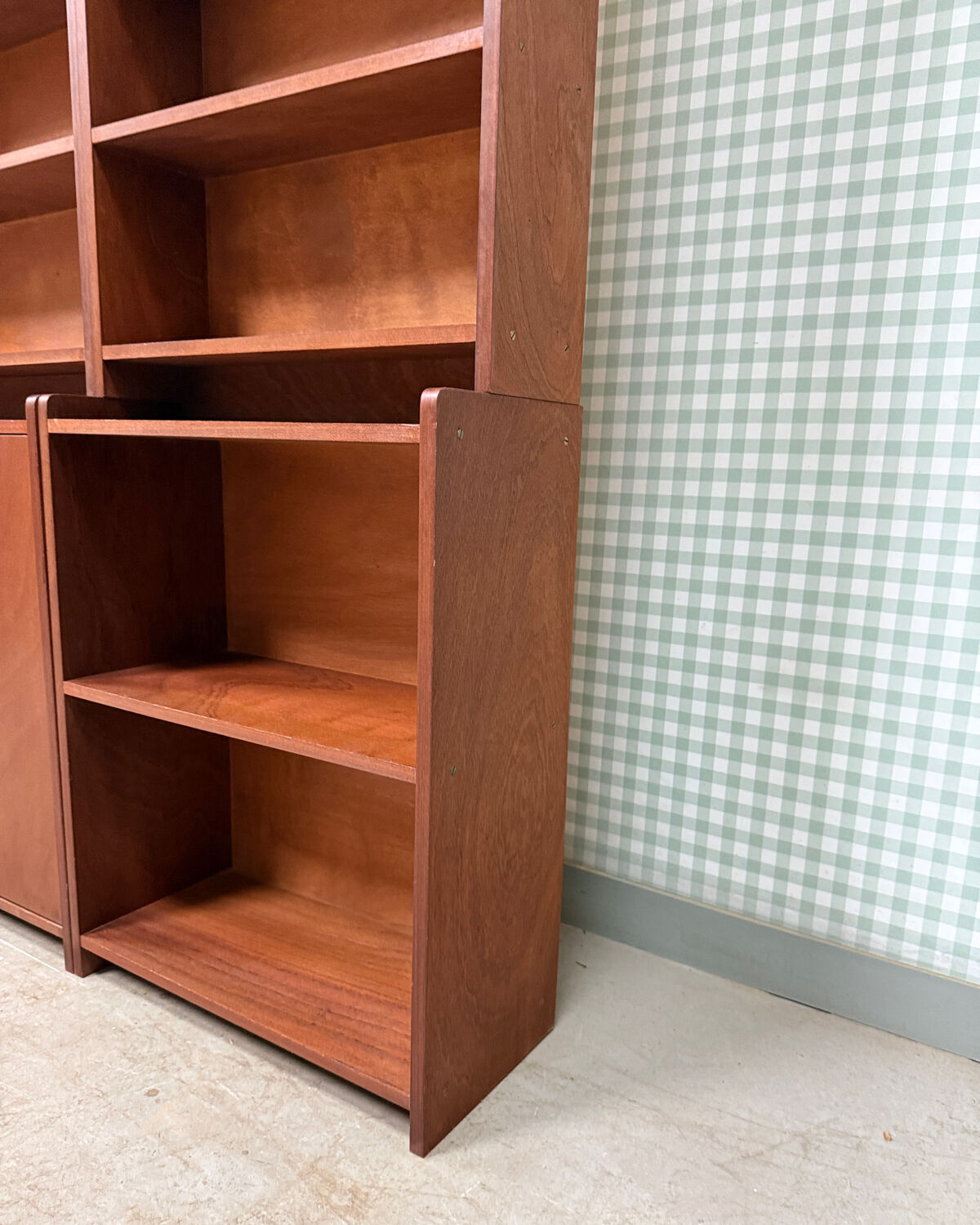 Vintage teak library from the 1960s.
