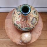 Old world map bottle