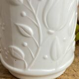 1970 ointment pot, in white opaline