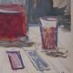 Maurice Utrillo: July 14th Wine, original signed engraving