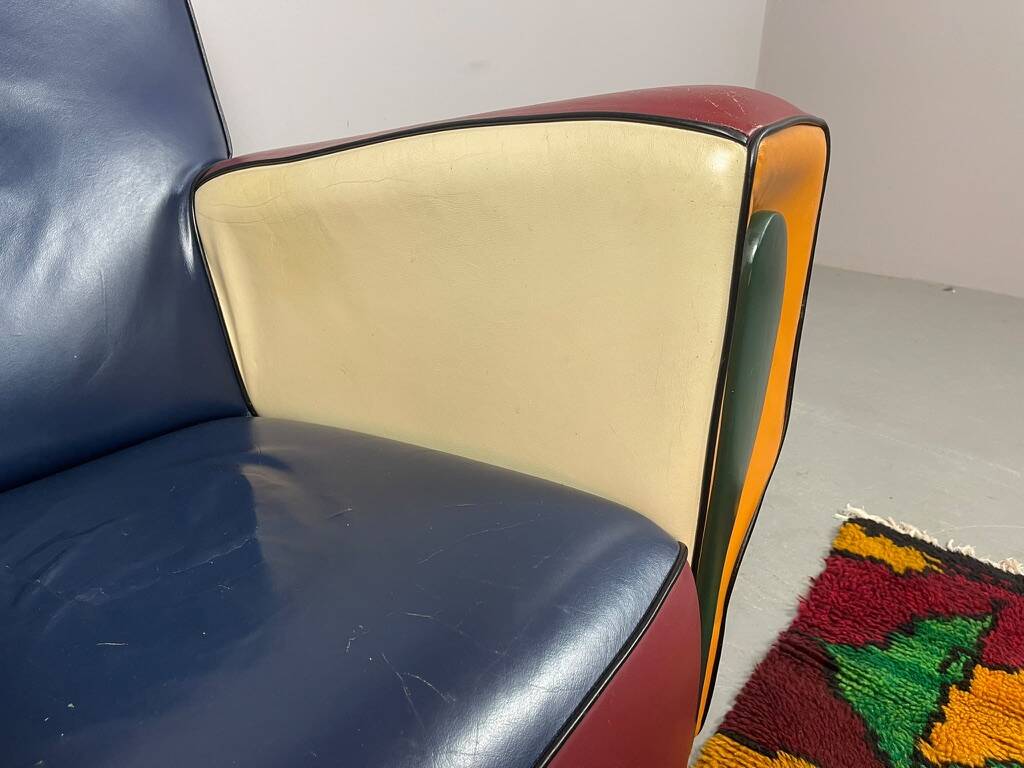 Peter van Zoetendaal “Hip Hop” Armchair, Dutch Postmodern Design.
