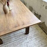 Country farmhouse table in solid beech and oak 2.5m XL