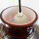 Vintage glass suspension in red-brown 1970s