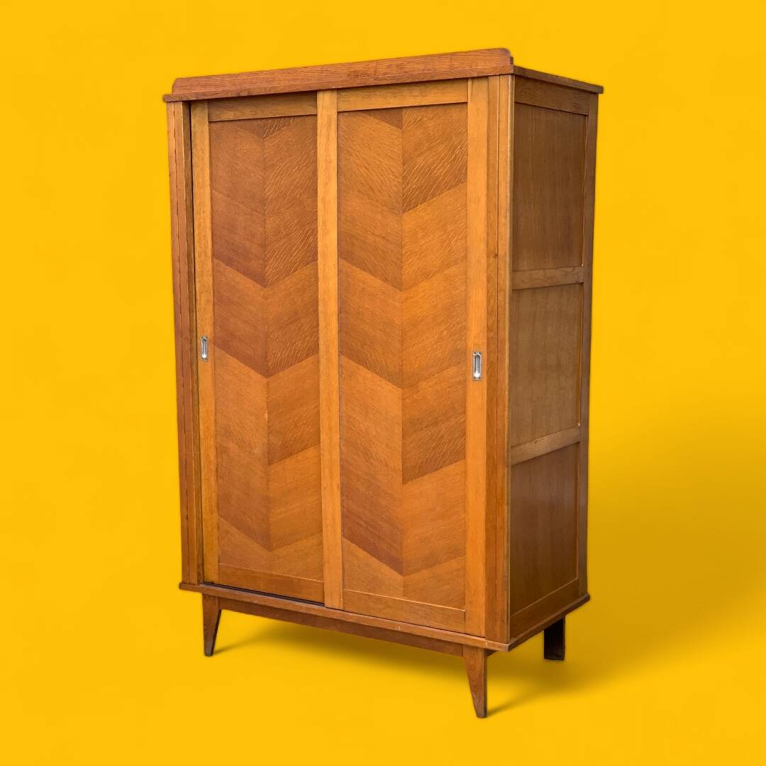Vintage wardrobe compass feet wardrobe 1950