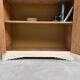 Restored 1930 art deco wardrobe, pure linen color