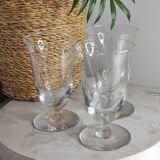 Verres a eau vintage
