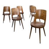 Ensemble de 6 chaises Baumann marron clair