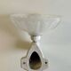 Art Deco wall light in porcelain and glass paste - 1930s/40s