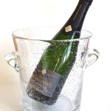 Champagne bucket in glass of biot