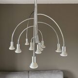 10-branched chandelier by Max Bill for Temde 1960