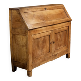 antique writing desk secretary from the 19th century in solid walnut