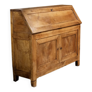 antique writing desk secretary from the 19th century in solid walnut