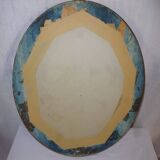 Art Deco oval mirror with gilding 50.5x40.5 cm / 2