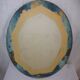 Art Deco oval mirror with gilding 50.5x40.5 cm / 2