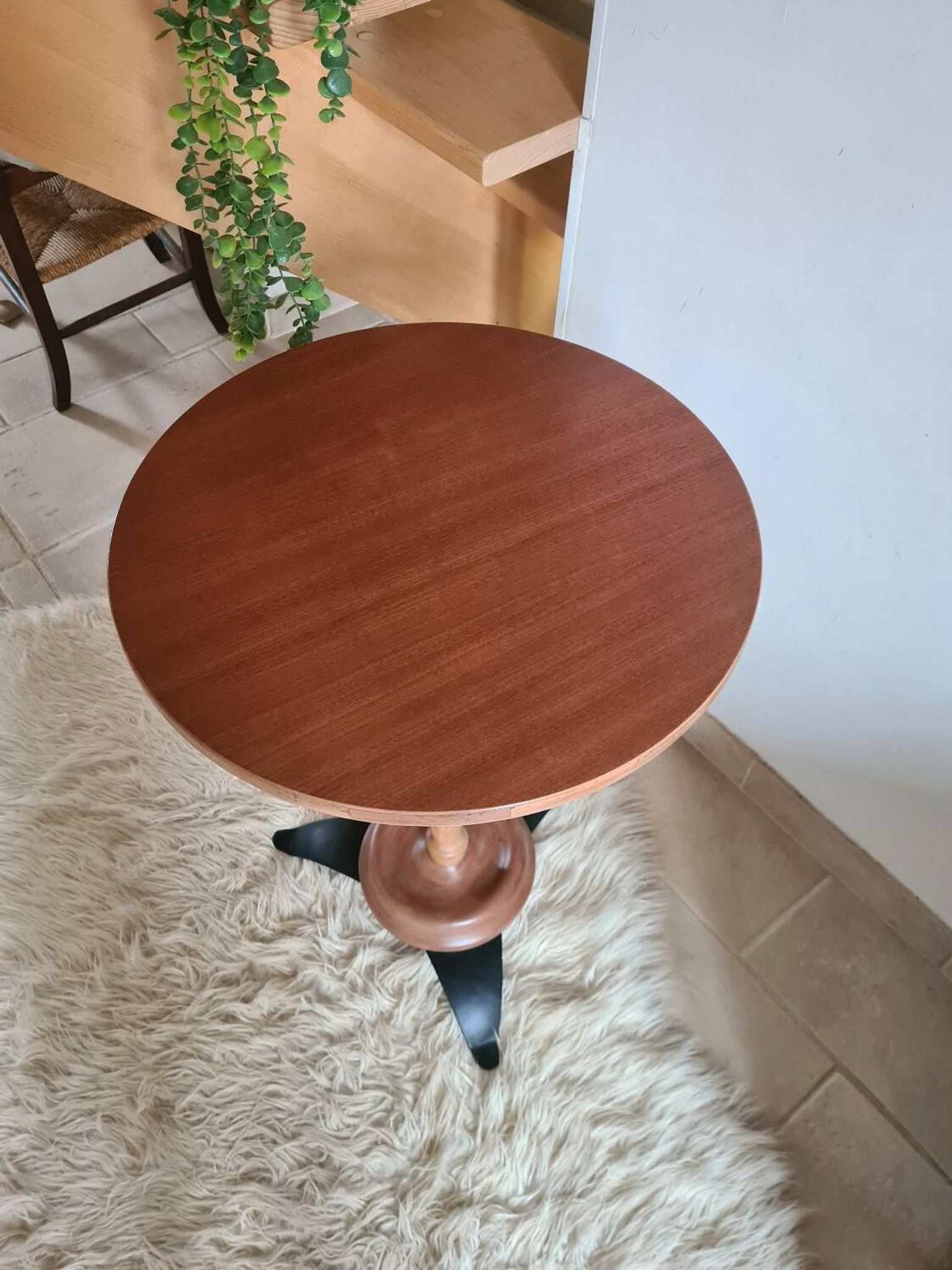 Vintage pedestal table or side table