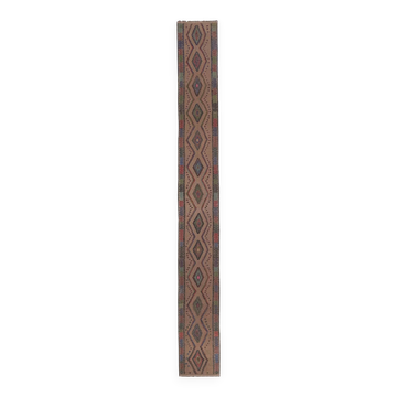 Tapis de couloir turc vintage 46x401 cm
